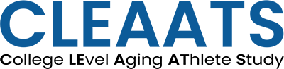 CLEAATS logo: College LEvel Aging AThlete Study